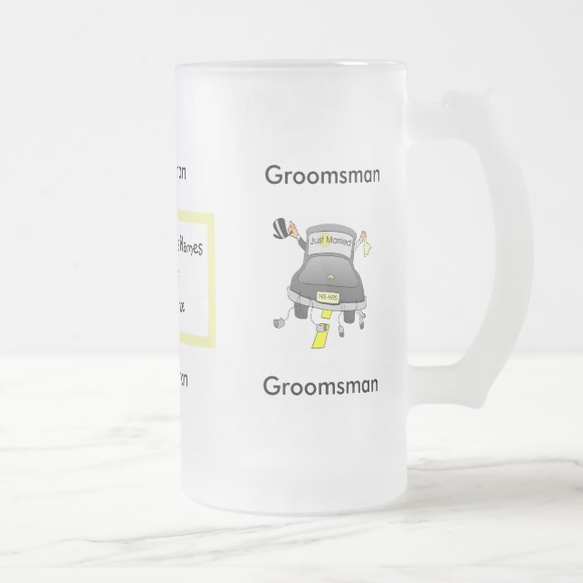 Groomsman Verre Bière Mug (Droit)