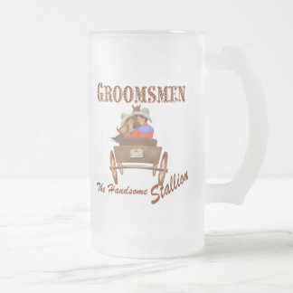 Groomsmen Cadeau 16 oz Frosted Beer Mug
