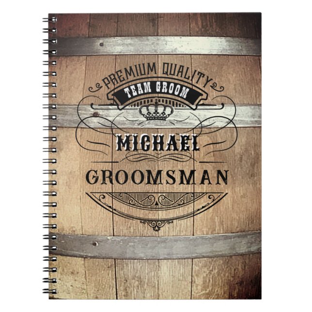 Groomsmen Gifts Notizblock (Vorderseite)