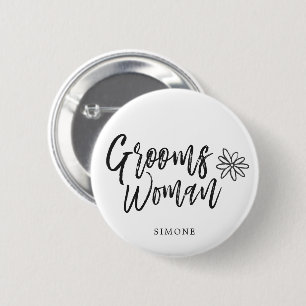 GroomsWoman Skript-Schreiben Hochzeit Button