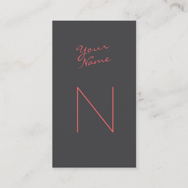 Groon Modern Script Visitenkarte (Vorderseite)