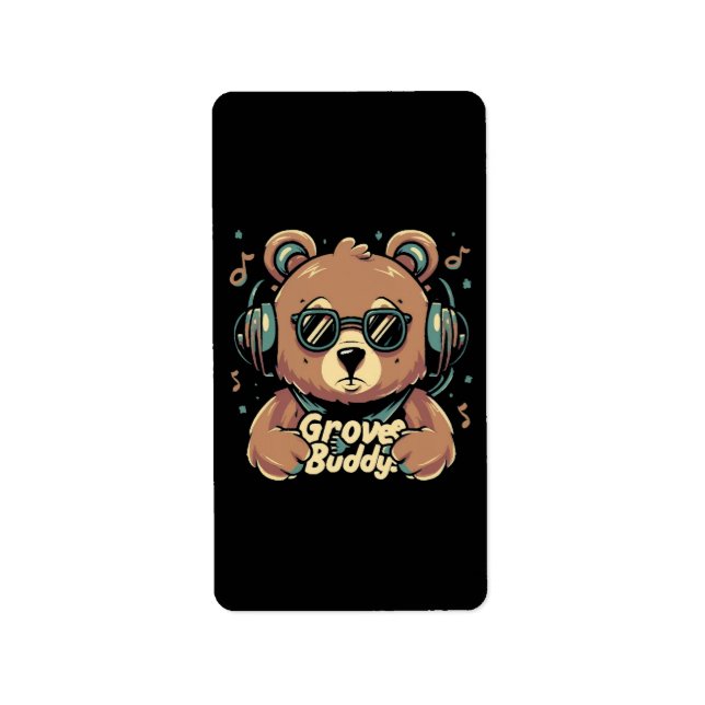Groove Buddy Adressaufkleber (Vorne)