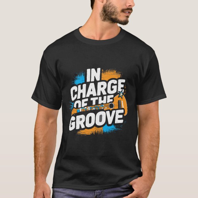 Groove Commander - Funny T-Shirt für Rhythm Bosses (Vorderseite)
