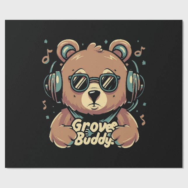 Groove-Kumpel Geschenkpapier (Flach)