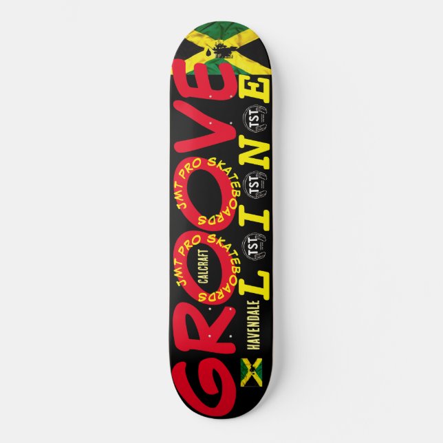 GROOVE LINIE 8 1/4" Skateboarddecke Skateboard (Vorderseite)