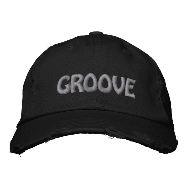 GROOVE SILVER BESTICKTE BASEBALLKAPPE (Vorderseite)