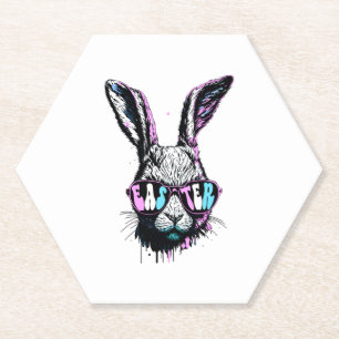 Groovi Rabbit Sonniges Gesicht mit Sonnenbrille Os Untersetzer