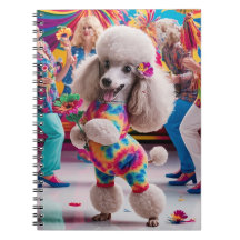 Groovie Hippie 60er Poodle Tanzen in der Disco