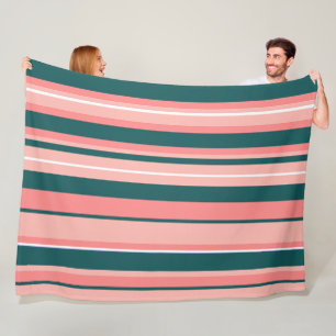 Groovige gestreifte Vintage Retro Streifen Fleecedecke