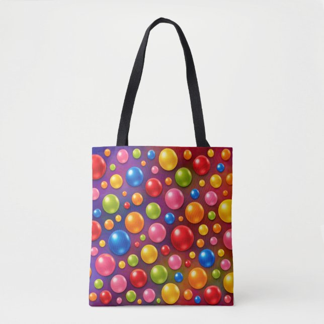 groovige Punkte  Tasche (Vorderseite)