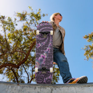 Groovige Trippy Funky psychedelische Spiral-Frakta Skateboard