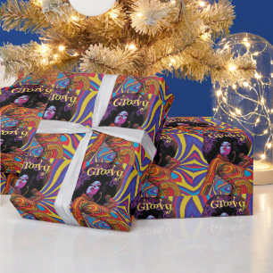 Grooviges Retro-Geschenkpapier Geschenkpapier
