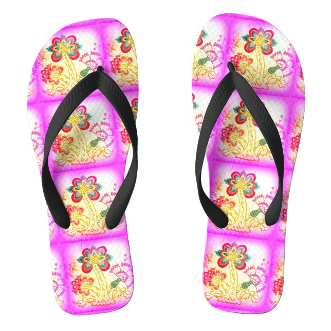 Groovitrosa Palmen Flip Flops (Fußbett)