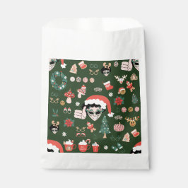 Groovitsche Weihnachtsdisco Santa Alien Geschenktütchen