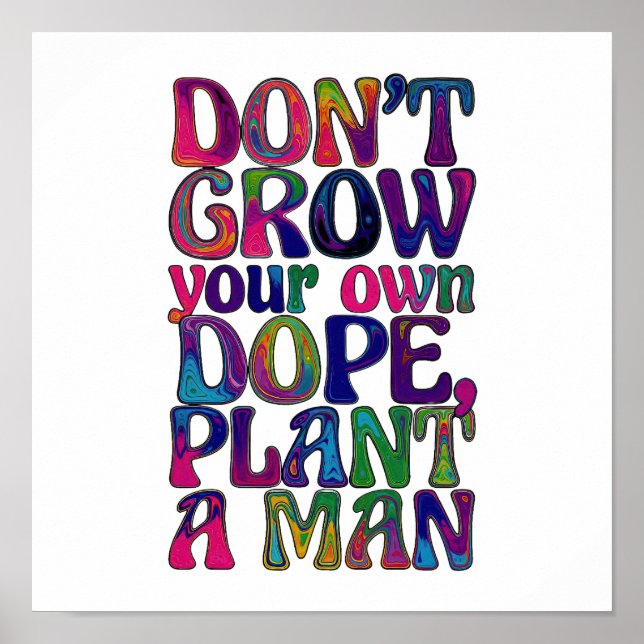 Groovology – Worte pflanzen Poster (Vorne)