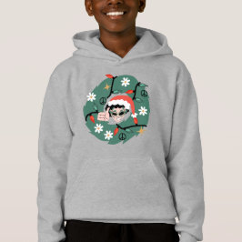 groovte Weihnachtskranz-Alien Hoodie