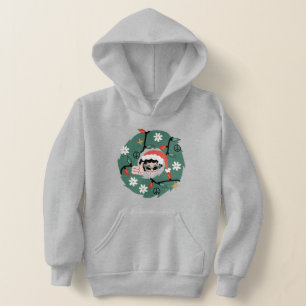 groovte Weihnachtskranz-Alien Hoodie