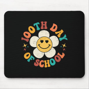 Groovy 100 Days of School Hippie Floral Teacher St Mousepad