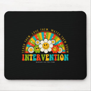 Groovy 100 Days of School Lehrer Intervention qu Mousepad
