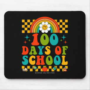 Groovy 100 Days of School Rainbow Teachers Kids Hi Mousepad