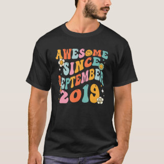 Groovy 3. Geburtstag Phantastisch seit September 2 T-Shirt