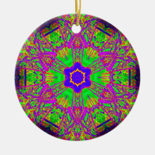 groovy 6-Punkte-blauer Stern Keramikornament