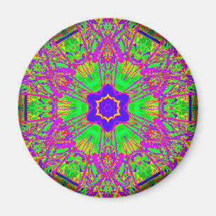 Groovy, 6 Punkte blauer Stern Magnet