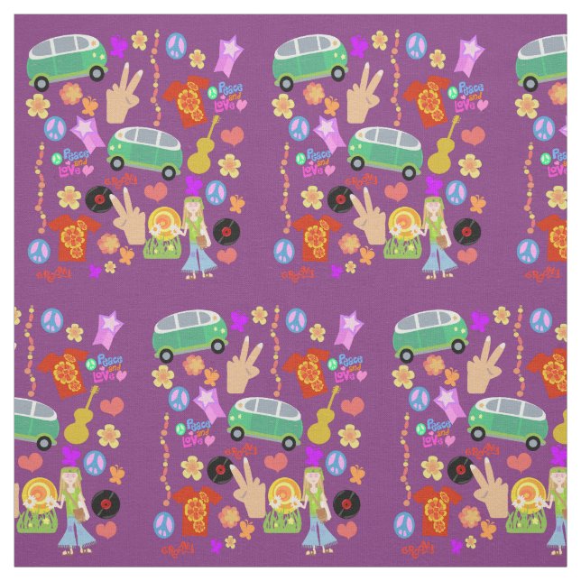 Groovy 6ties Mega Pattern Stoff (Muster)