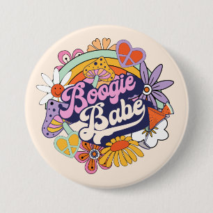 Groovy 70er Bachelorette Boogie Babe ID929 Button