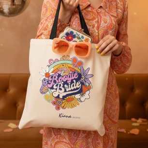 Groovy 70er Bachelorette Boogie Bride ID929 Tasche