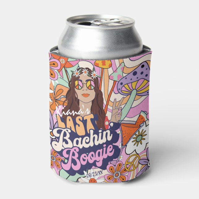 Groovy 70er Bachelorette Last Bachin' Boogie ID929 Dosenkühler (Kanne Vorderseite)