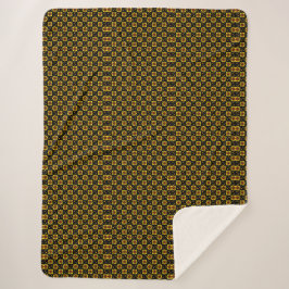 Groovy 70er Daisy Flower Power Muster Sherpadecke