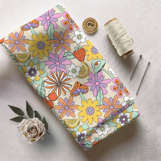 Groovy 70er Flower Power ID929 Stoff