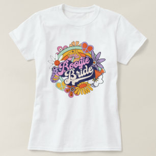 Groovy 70er Junggesellinnen-Abschied Boogie Braut  T-Shirt
