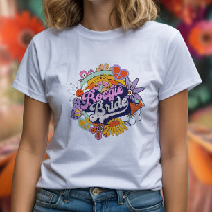Groovy 70er Junggesellinnen-Abschied Boogie Braut T-Shirt