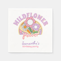 Groovy 70er Retro Wildblume Blume Power Geburtstag