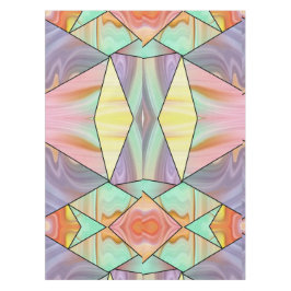 Groovy 70er Rosa lila und aquamarines Marmormuster Tischdecke
