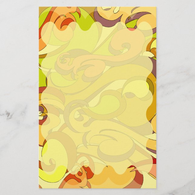 Groovy 70er Stationary Briefpapier (Vorderseite)