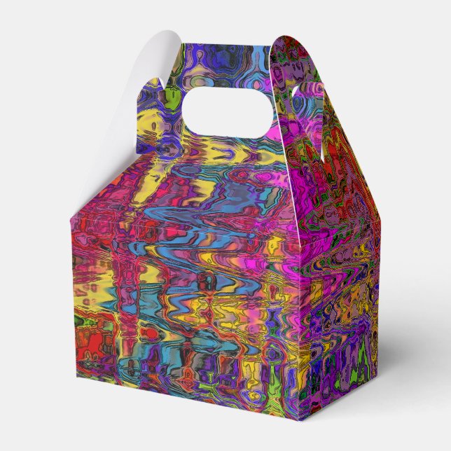 Groovy Abstrakt Geschenkschachtel (Rückseite)