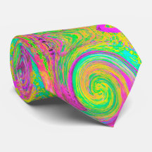 Groovy, Abstrakt, Lila und gelb, flüssiger Swirl