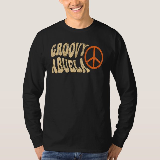 Groovy Abuela 70s Aesthetic Nostalgia 1970's Mexic T-Shirt (Vorderseite)