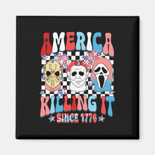 Groovy America Killing It Seit 1776 Horror 4. Magnet