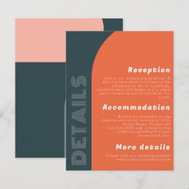 Groovy Arch Retro Hochzeitdetails | Helle Orange