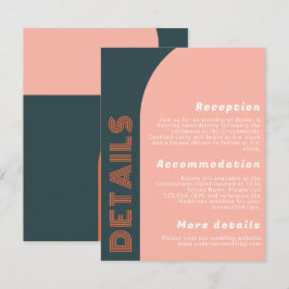 Groovy Arch Retro Hochzeitdetails | Orange Peach