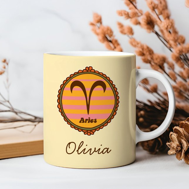 Groovy Aries Benutzerdefiniert Kaffeetasse (Von Creator hochgeladen)