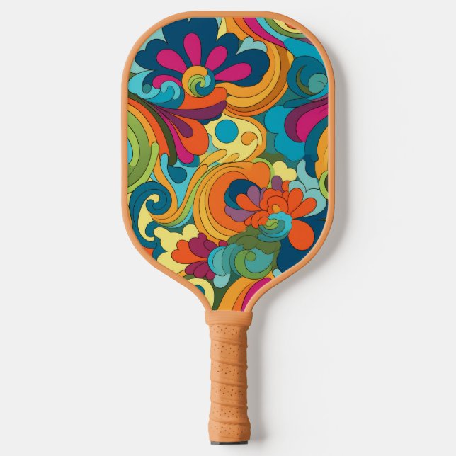 Groovy Art Pickleball Paddle (Vorderseite)