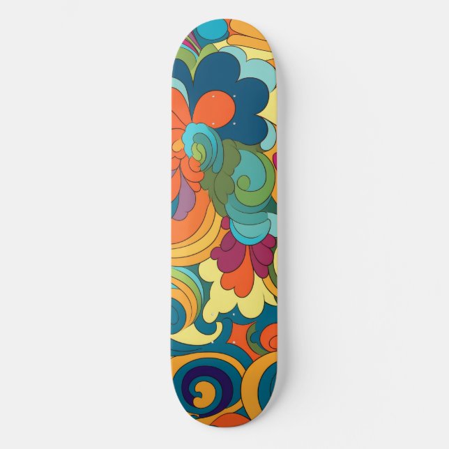 Groovy Art Skateboard (Vorderseite)