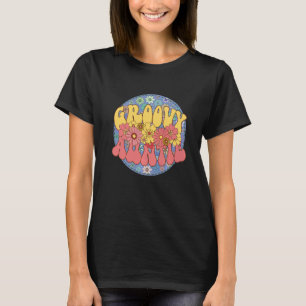 Groovy Auntie Retro Matching Family Baby Dusche Hi T-Shirt