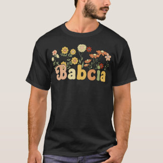 Groovy Babcia Großmutter Blume Babcia Grandma T-Shirt
