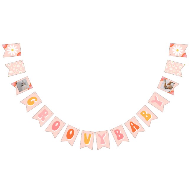 Groovy Baby Bunting Banner | Groovy Shower Banner (Alle)